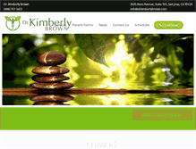 Tablet Screenshot of drkimberlybrown.com